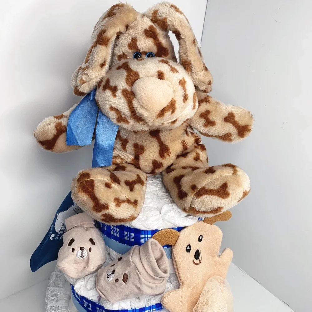 Puppy Diaper Cake, Doggy Diaper Cake